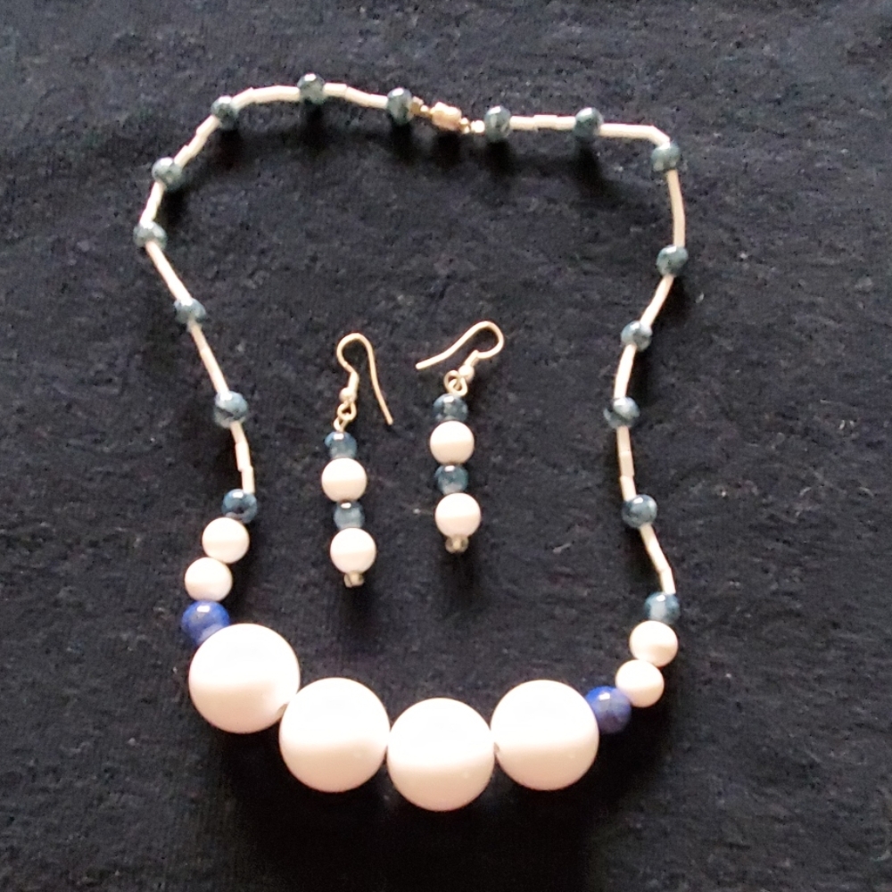 Necklace and earrings